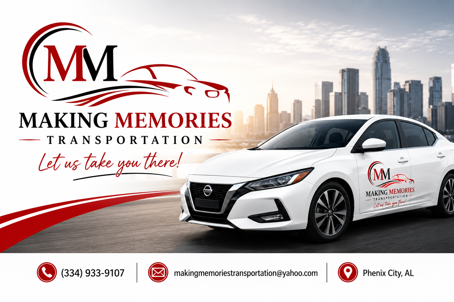 Making Memories Transportation business card